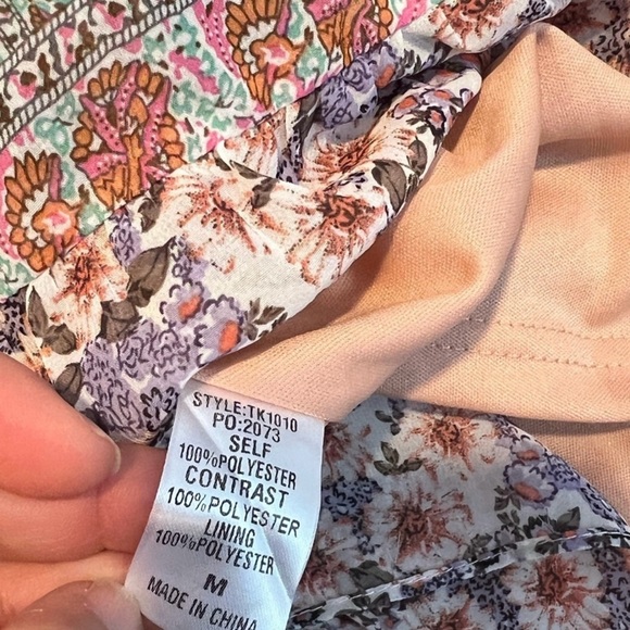 GiGio Floral Chiffon Ruffled Maxi Dress Size Medium NWT - Picture 7 of 7